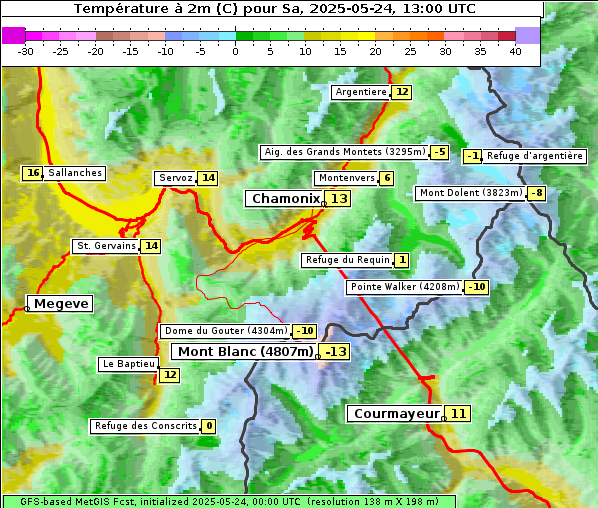 Temperatur, 24. 5. 2025