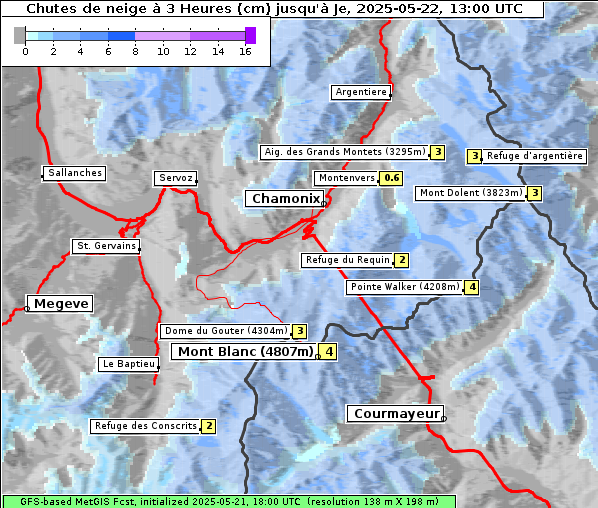 Neuschnee, 22. 5. 2025