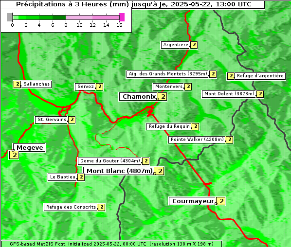 Niederschlag, 22. 5. 2025