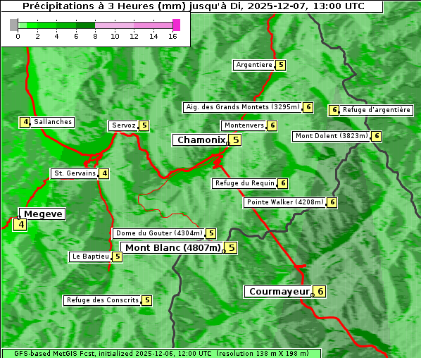 Niederschlag, 7. 12. 2025