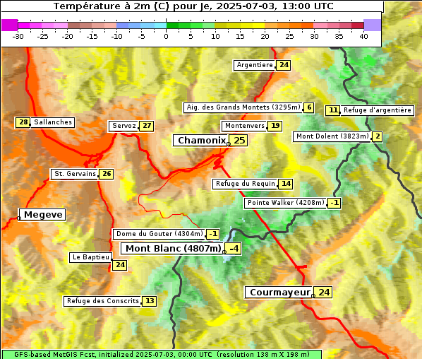 Temperatur, 3. 7. 2025