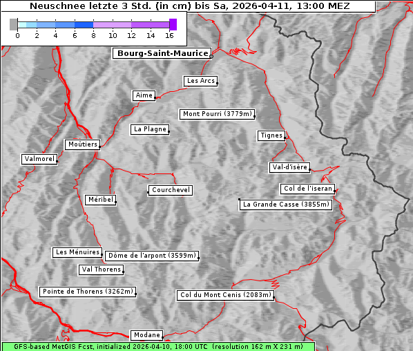 Neuschnee, 11. 4. 2026