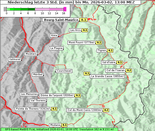 Niederschlag, 2. 3. 2026