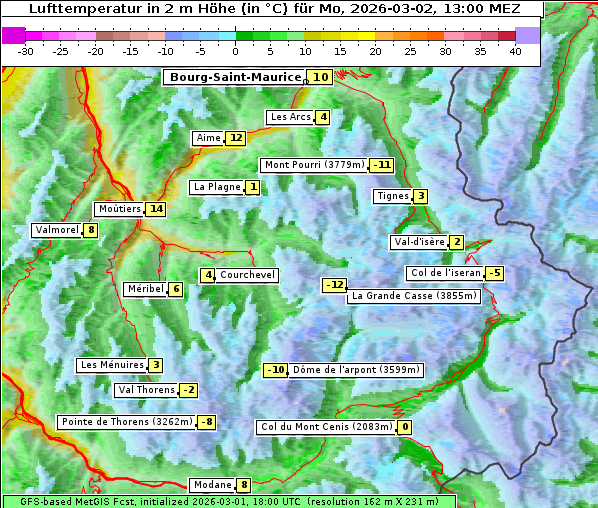Temperatur, 2. 3. 2026