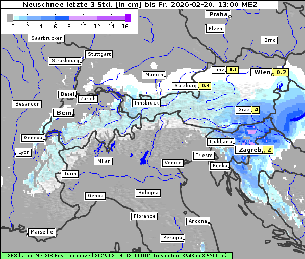 Neuschnee, 20. 2. 2026
