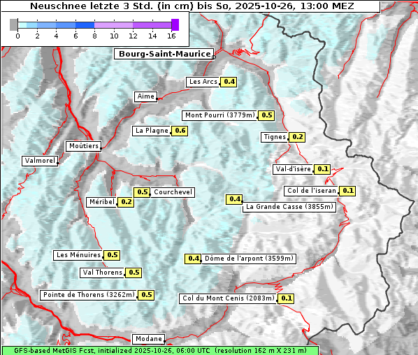 Neuschnee, 26. 10. 2025