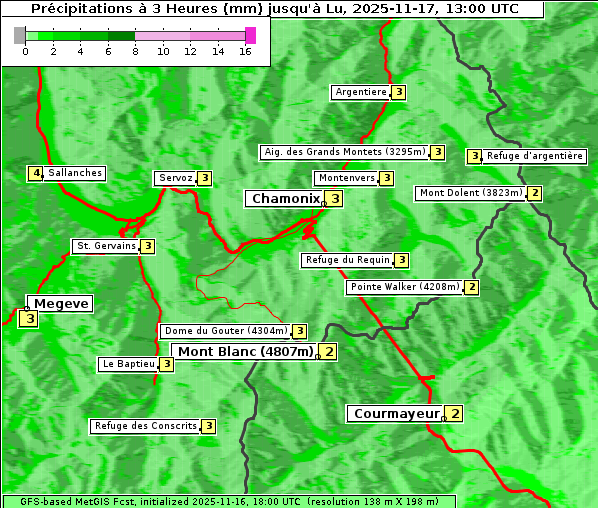 Niederschlag, 17. 11. 2025