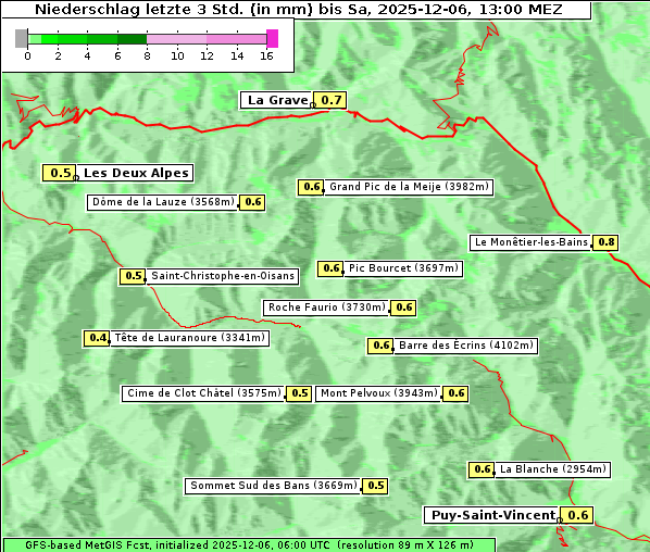 Niederschlag, 6. 12. 2025