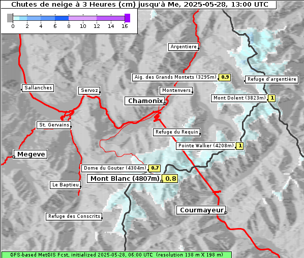 Neuschnee, 28. 5. 2025