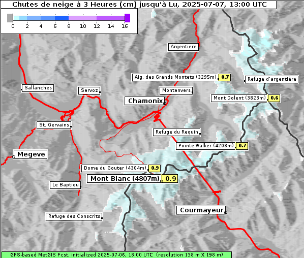 Neuschnee, 7. 7. 2025