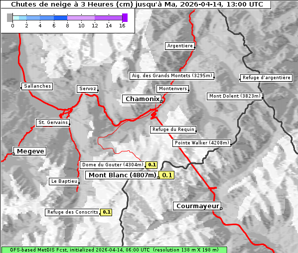 Neuschnee, 14. 4. 2026