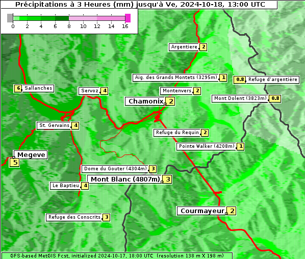 Niederschlag, 18. 10. 2024