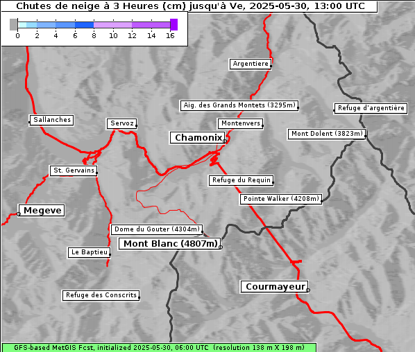 Neuschnee, 30. 5. 2025