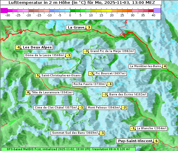 Temperatur, 3. 11. 2025