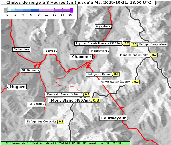 Neuschnee, 21. 10. 2025