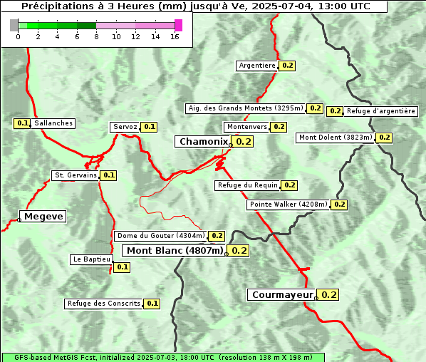 Niederschlag, 4. 7. 2025