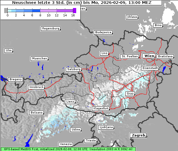 Neuschnee, 9. 2. 2026