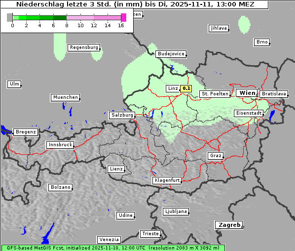 Niederschlag, 11. 11. 2025