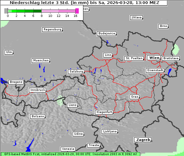 Niederschlag, 28. 3. 2026