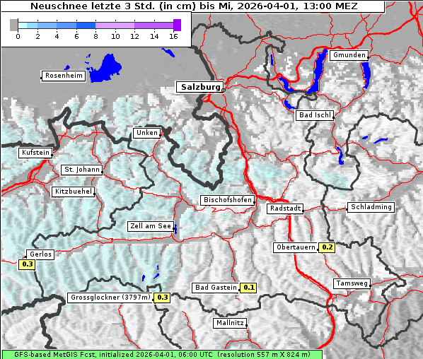 Neuschnee, 1. 4. 2026