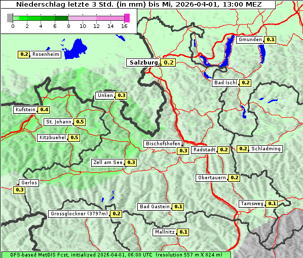 Niederschlag, 1. 4. 2026