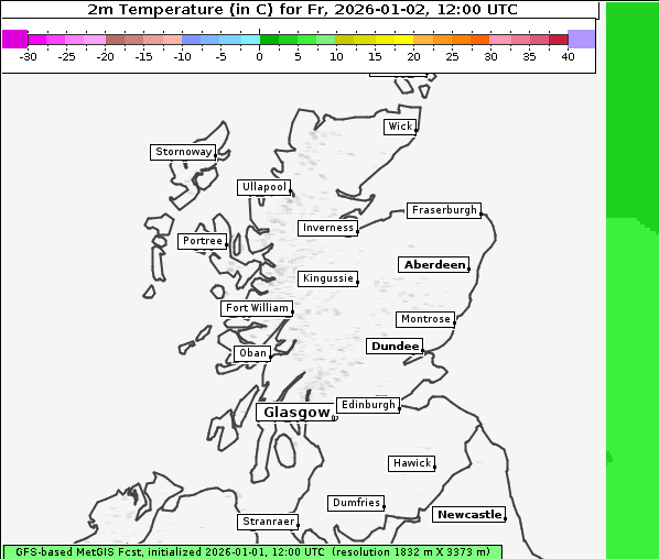 Temperatur, 2. 1. 2026