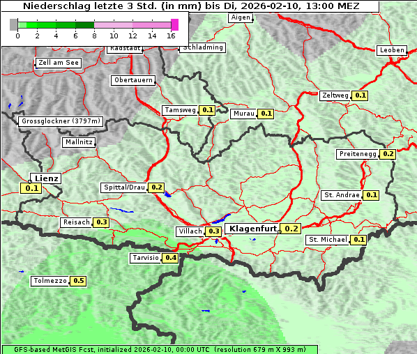 Niederschlag, 10. 2. 2026