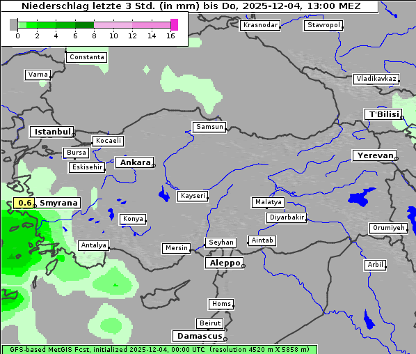 Niederschlag, 4. 12. 2025