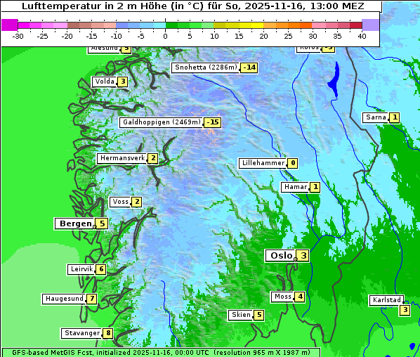 Temperatur, 16. 11. 2025