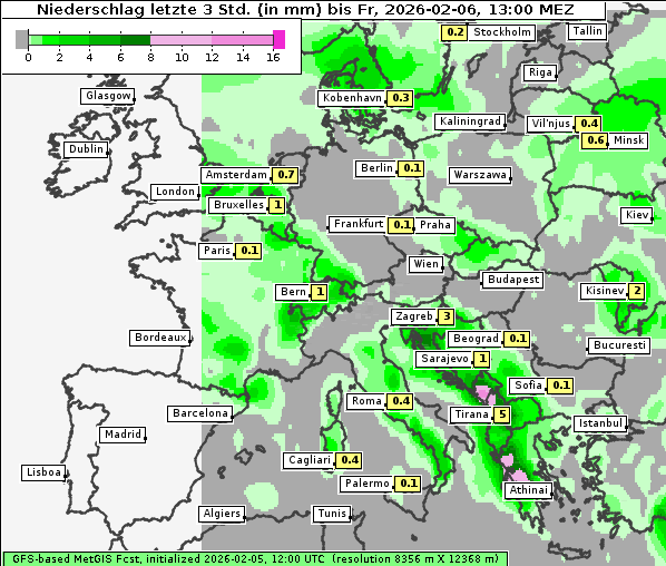 Niederschlag, 6. 2. 2026