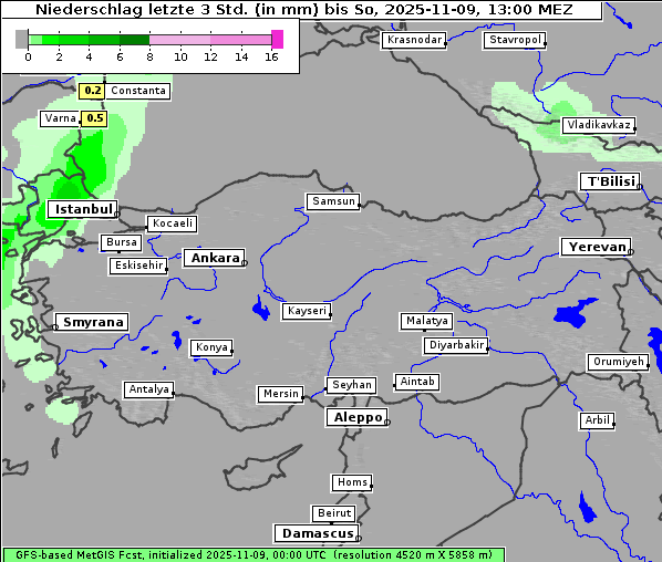 Niederschlag, 9. 11. 2025