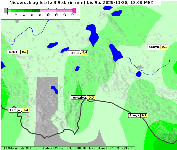 Niederschlag, 30. 11. 2025