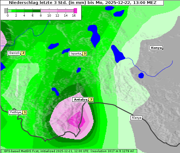 Niederschlag, 22. 12. 2025