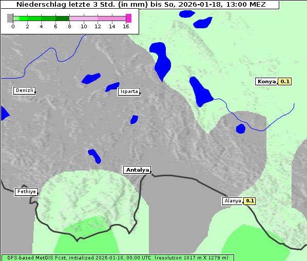 Niederschlag, 18. 1. 2026