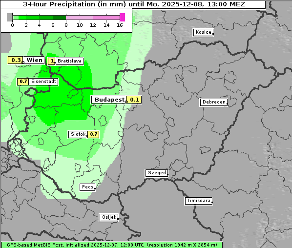 Niederschlag, 8. 12. 2025