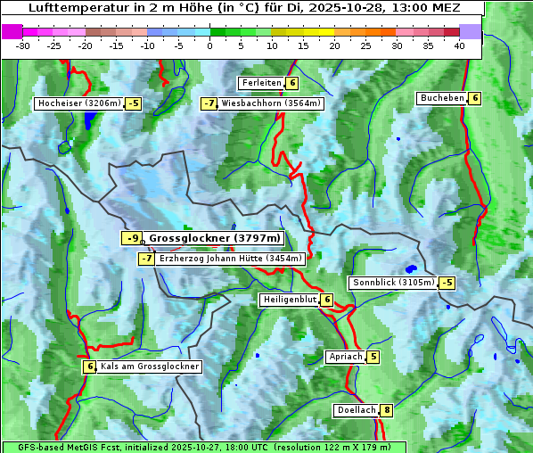 Temperatur, 28. 10. 2025