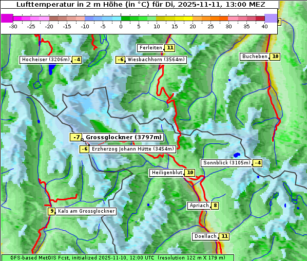 Temperatur, 11. 11. 2025
