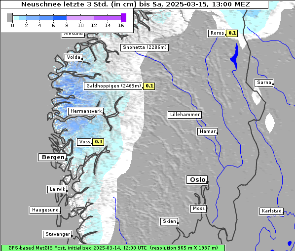 Neuschnee, 15. 3. 2025