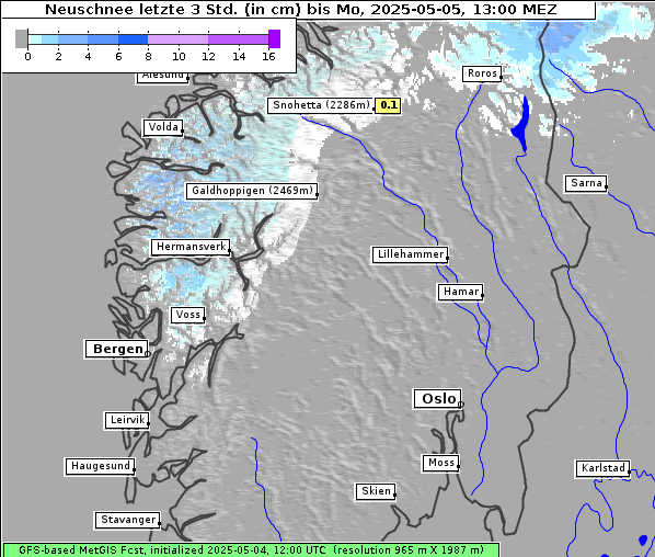 Neuschnee, 5. 5. 2025