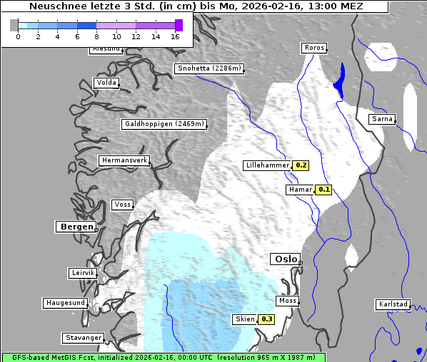 Neuschnee, 16. 2. 2026