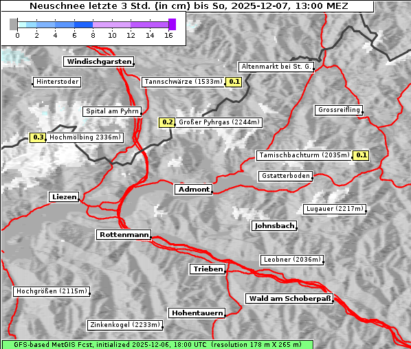 Neuschnee, 7. 12. 2025