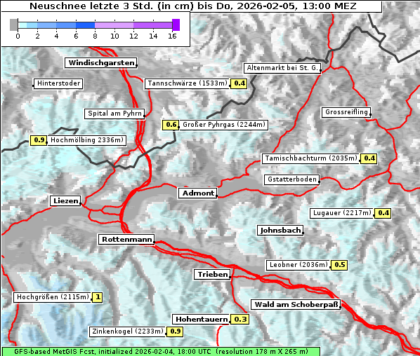 Neuschnee, 5. 2. 2026