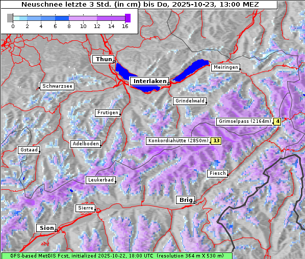 Neuschnee, 23. 10. 2025