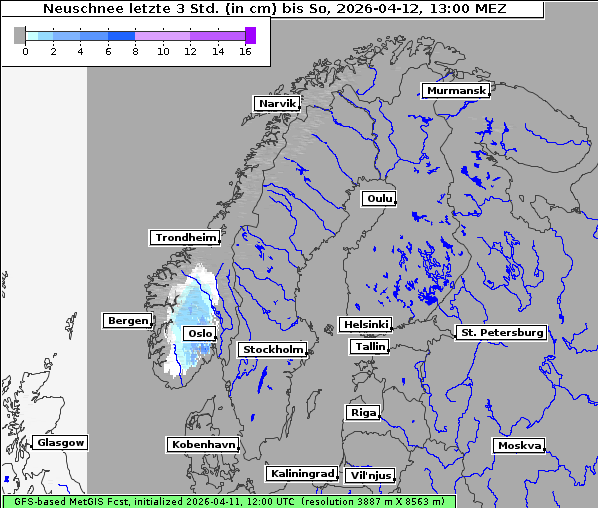 Neuschnee, 12. 4. 2026