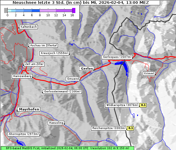 Neuschnee, 4. 2. 2026