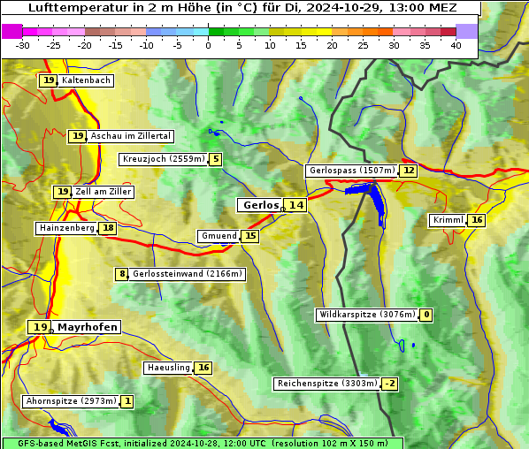 Temperatur, 29. 10. 2024