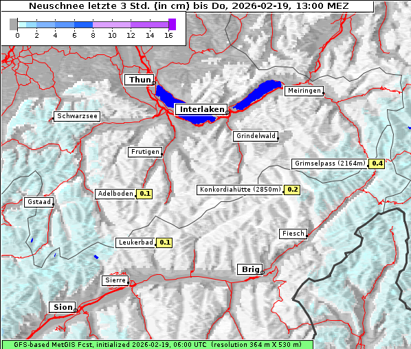 Neuschnee, 19. 2. 2026