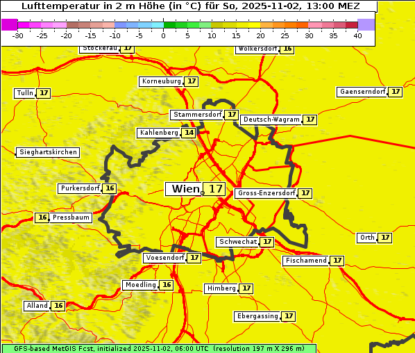 Temperatur, 2. 11. 2025
