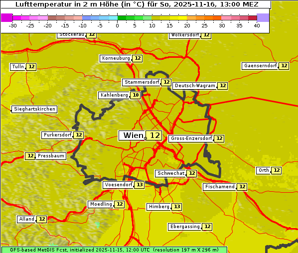 Temperatur, 16. 11. 2025