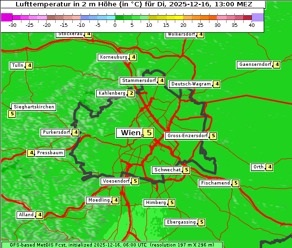 Temperatur, 16. 12. 2025